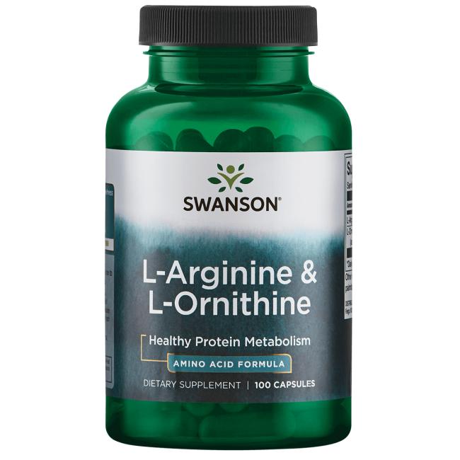  Заказать L-Arginine & L-Ornithine (100 капс) (Swanson) - цена  руб.