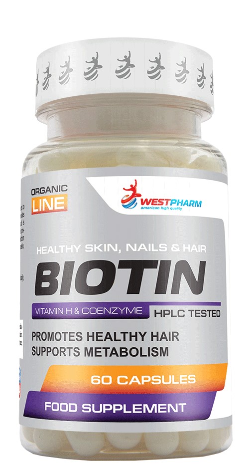 Заказать Biotin (60капс/10мг) (WestPharm) - цена  руб.