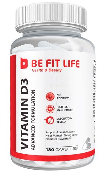 Vitamin D3 (2500IU/180капс) (BEFITLIFE)