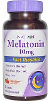 Melatonin Fast Dissolve (10 мг) (60 табл) (Natrol)