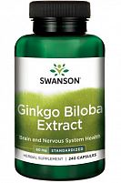 Ginkgo Biloba (240 капс) (60 мг) (Swanson)