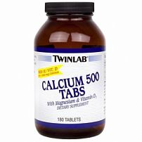 Calcium 500 Tabs (180 табл) (Twinlab)