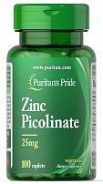 Zink Picolinate (25 мг) (100 табл) (Puritan's Pride)