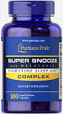 Super Snooze Complex with Melatonin (100 капс) (Puritan's Pride)