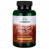 Omega-3 Fish Oil (1000 мг) (60 капс) (Swanson)