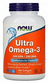 Ultra Omega 3 Fish Oil (180 мягких капсул) (NOW)