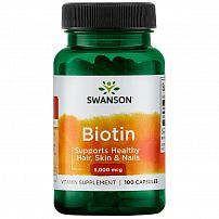 Biotin (5000 мкг) (100 капс) (Swanson)