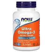 Ultra Omega 3 Fish Oil (90 мягких капсул) (NOW)